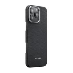 Чехол PITAKA iPhone 16 Pro черный/серый (Black/Grey Twill)