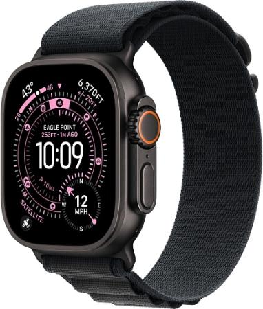 Apple Watch Ultra 3 (2025) 49mm Black Titanium Case with Black Alpine Loop Apple Watch Ultra 3 (2025) 49mm Black Titanium Case with Black Alpine Loop