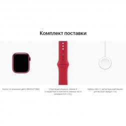 Apple Watch S7 41mm Red Aluminum Case / Red Sport Band