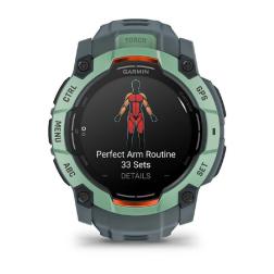 Умные часы Garmin Instinct 3 50 mm Amoled Neo Tropic with Twilight Band (010-03020-01), зеленый