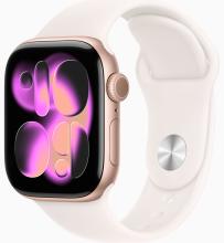 Apple Watch Series 11 42mm Rose Gold Aluminum Case with Sport Light Blush