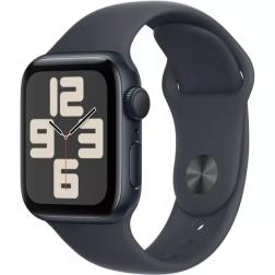 Умные часы Apple Watch SE 40mm (2024) Midnight Aluminum Case with Midnight Sport Band (MXE73)