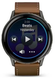 Умные часы Garmin Venu 4 45mm Slate with Black Silicone Band and Brown Leather Band (010-03014-03)
