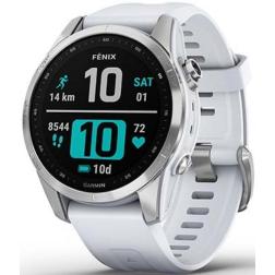 Garmin Fenix 7s Silver With / Whitestone Band