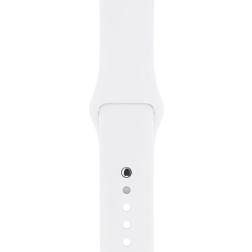 Apple Watch Series 1 38mm Silver Aluminum Case with White Sport Band