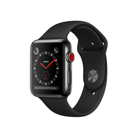 Space gray aluminum black sport band online