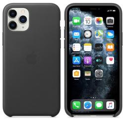 Кожаный чехол для iPhone 11 Pro, чёрный