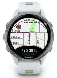 Смарт-часы Garmin Forerunner 970 с серебристым безелем и желто-белым ремешком (010-02969-01)