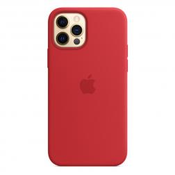 Силиконовый чехол MagSafe для iPhone 12 Pro/iPhone 12, красный цвет (PRODUCT)RED