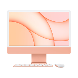 Apple iMac 24" Retina 4,5K, (M1 8C CPU, 8C GPU), 8 ГБ, 512 ГБ SSD, оранжевый