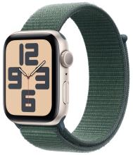 Умные часы Apple Watch SE 40mm (2024) Starlight Aluminum Case with Lake Green Sport Loop