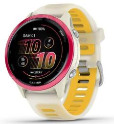 Смарт-часы Garmin Forerunner 570 42mm, Bone/Himbeerrot Aluminium (010-02970-02)