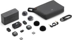 Беспроводной микрофон DJI Mic 3 (2 TX + 1 RX + Charging Case), черный