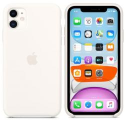 Силиконовый чехол для iPhone 11, белый