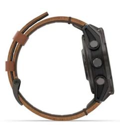 Смарт-часы Garmin Fenix 8 Pro 47 mm Amoled Sapphire, Carbon grey DLC titanium with Chestnut leather band (010-03198-40)