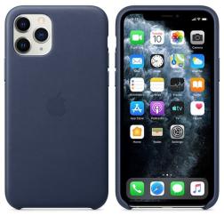 Кожаный чехол для iPhone 11 Pro, тёмно-синий 