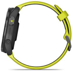 Умные часы Garmin Forerunner 965, черный с желтым силиконовым ремешком (010-02809-22)