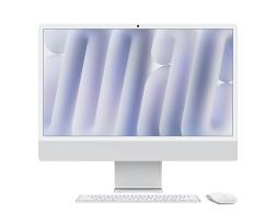 Моноблок Apple iMac 24 Retina 4,5K (M4, 8C CPU/8C GPU, 2024), 16 Гб, 256 Гб SSD, серебристый (MWUC3)