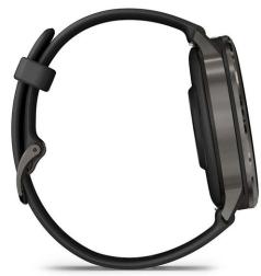 Умные часы Garmin Venu 4 45mm Slate with Black Silicone Band (010-03014-00)