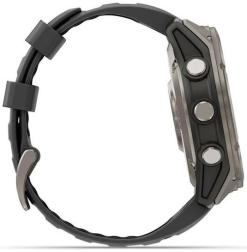 Смарт-часы Garmin Fenix 8 Pro 51 mm Amoled Sapphire Lens Titanium With Graphite/Black Silicone Band, серый (010-03199-11)
